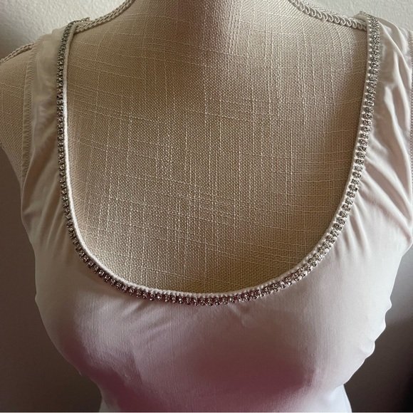 NWOT Victoria Secret Embellished White Bodysuit, Size Large - Picture 7 of 13